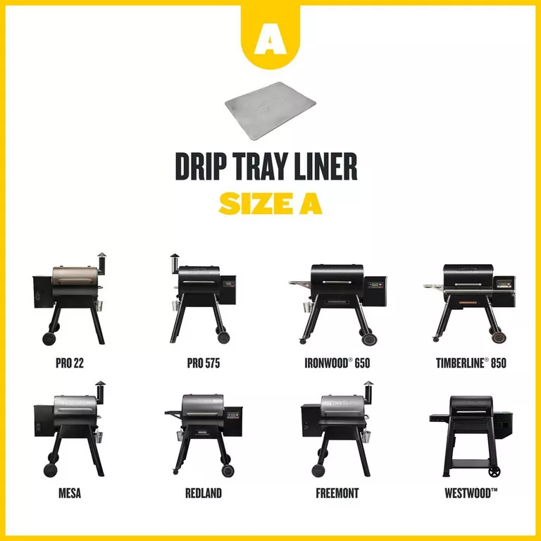 Traeger Drip Tray Liner 5 Pack Size A (Pro 22/575/IW 650/TL 850)