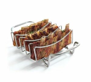 Broil King Rib and Roast Rack with ribs