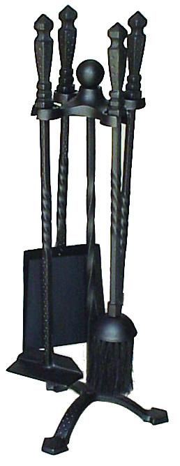Cast Iron Tool Set with Stand - 4 piece