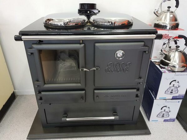 ESSE Ironheart Wood Stove/Cooker front view 1
