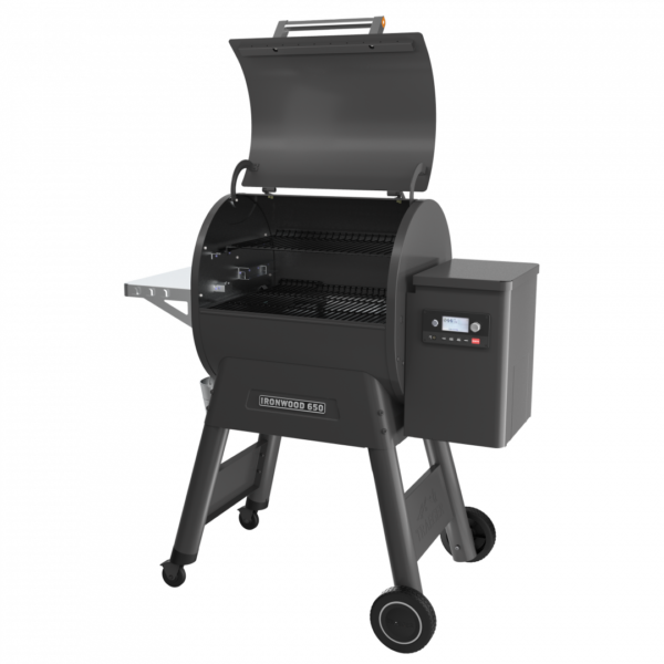 Traeger Ironwood 650 front view open