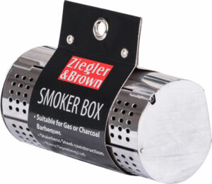 Ziggy Stainless Steel Smoker Box in packaging