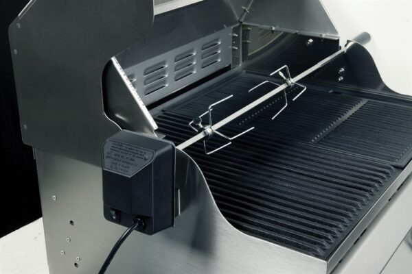 Gasmate Bbq Rotisserie Kit 240V installed in BBQ