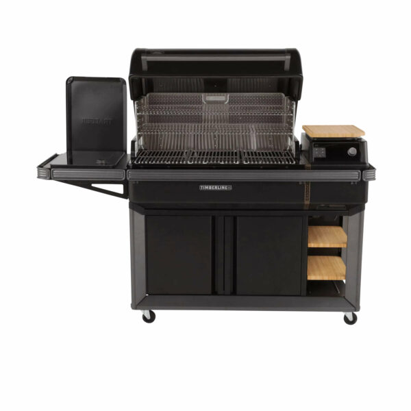 Traeger Timberline XL - front profile with the hood up