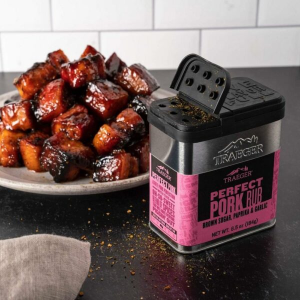 Traeger Perfect Pork Rub with burnt ends