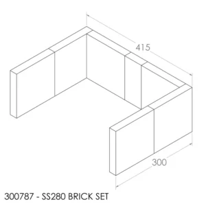 Jayline  FR300 Brick Set  (6x 301641, 1x 301634)