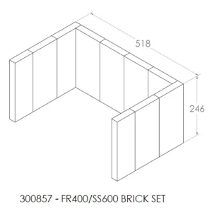 Jayline FR400 Brick Set (8x301655 2x 301648)