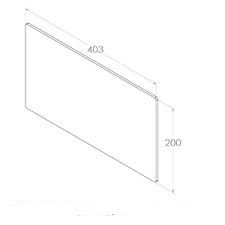 Jayline SS200 Door Glass (403x200mm)
