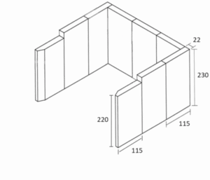Jayline Brick Set 22MM Gem/Junior (9)