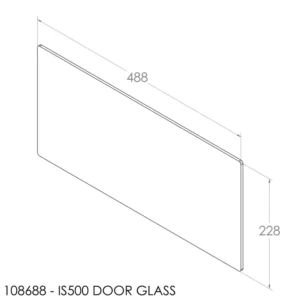 Jayline Door Glass IS550 (488x228mm)