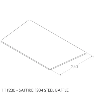 Jayline Saffire Baffle 422/362x240x6mm Steel +2001