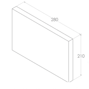 Jayline SS280 Replacement Baffle Promet 280x210mm
