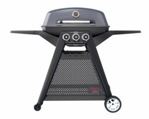 Ziggy Elite Triple Grill BBQ on Cart (Gunmetal Grey)