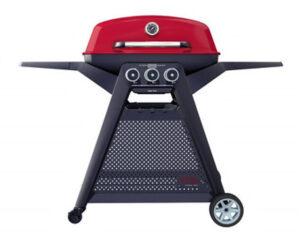 Ziggy Elite Triple Grill BBQ on Cart (Chilli Red)