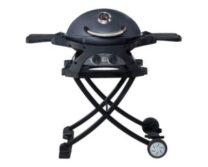 Ziggy Twin Grill BBQ on Folding Cart (Gunmetal Grey)
