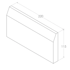 Jayline Brick Beveled 220x115x22