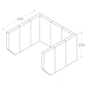 Jayline Brick Set 22MM Saffire (9)