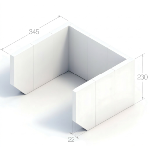 Jayline Brick Set 22MM Saffire (9)