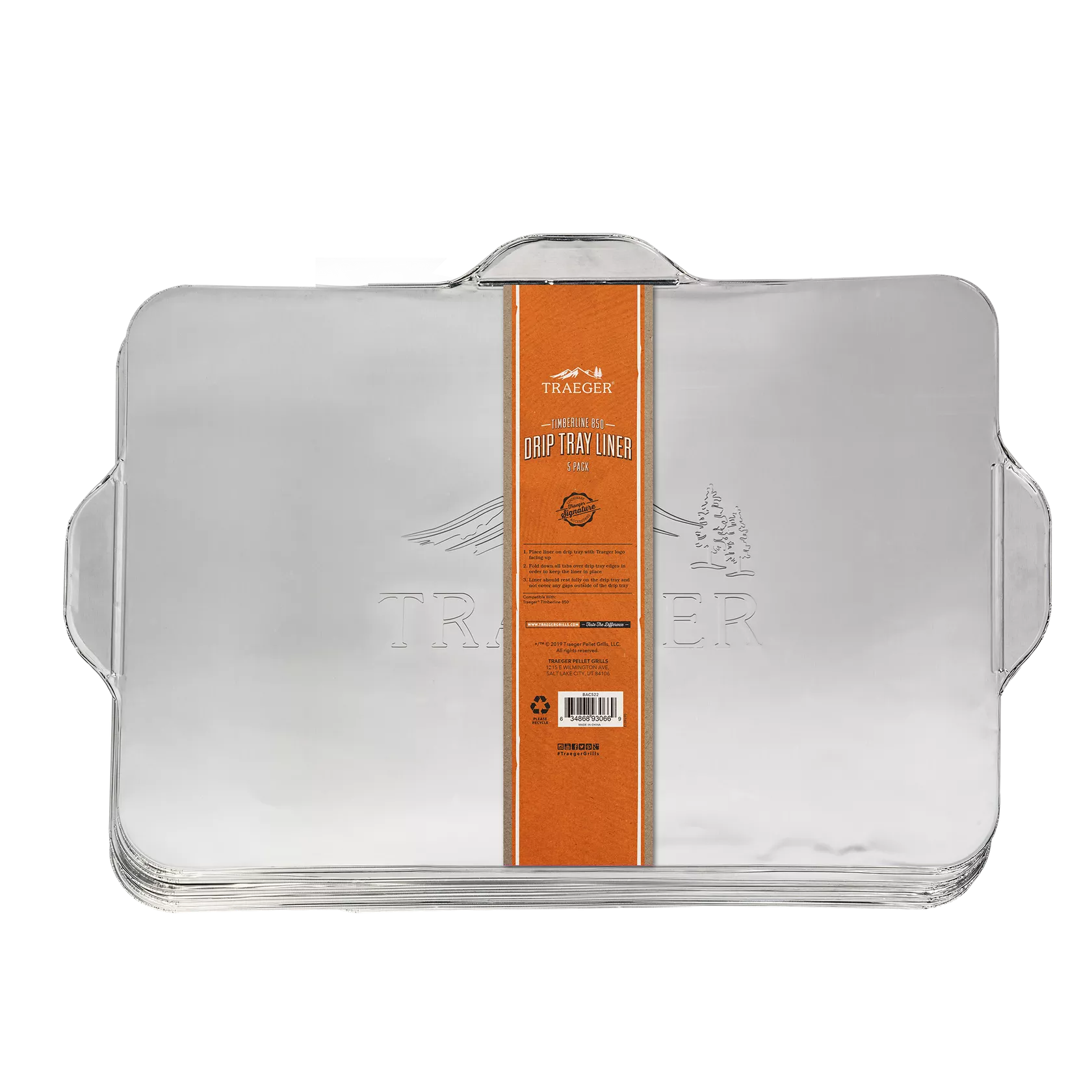 Traeger Drip Tray Liner 5 Pack - Timberline 850