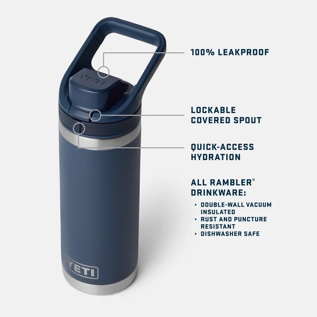 Yeti Rambler 18oz Flip Chug